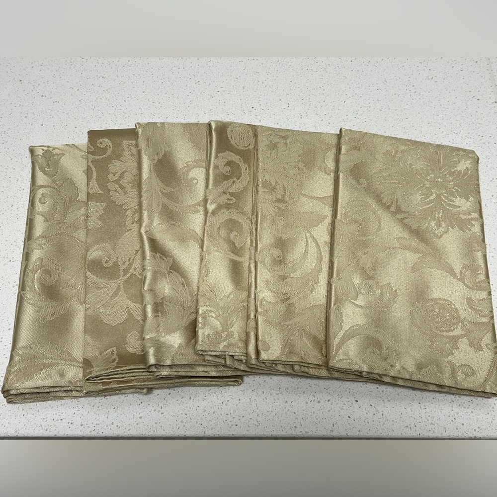Set of 6 Fine Damask Napkins
